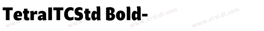 TetraITCStd Bold字体转换